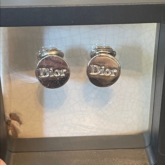 Dior Silver Clip On Earrings - Picture 1 of 5